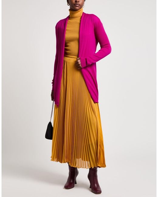 Jucca Pink Garnet Cardigan Virgin Wool