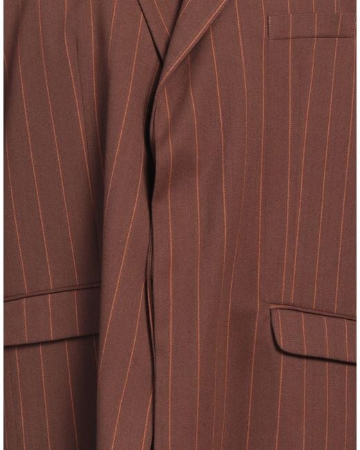 FAMILY FIRST Brown Blazer Polyester, Viscose, Wool, Elastane for men
