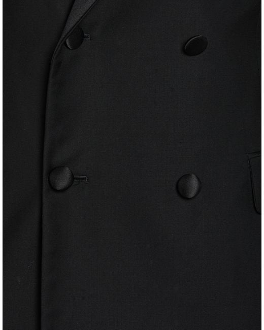 Boglioli Black Suit Virgin Wool, Elastane for men