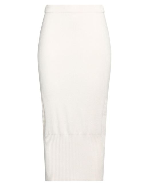 ARMANI EXCHANGE White Midi Skirt