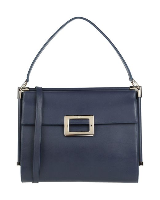 Roger Vivier Blue Midnight Handbag Leather