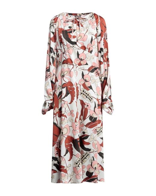 Maliparmi White Midi Dress