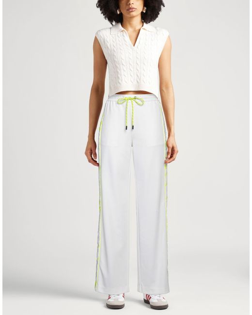 Iceberg White Pants Polyester, Cotton
