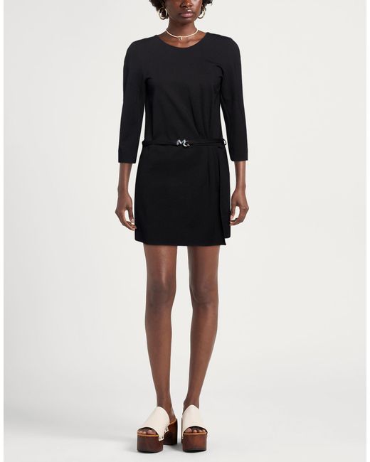 Manila Grace Black Mini Dress