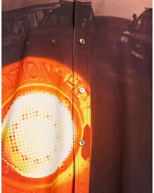 MSGM Orange Jacket Cotton for men