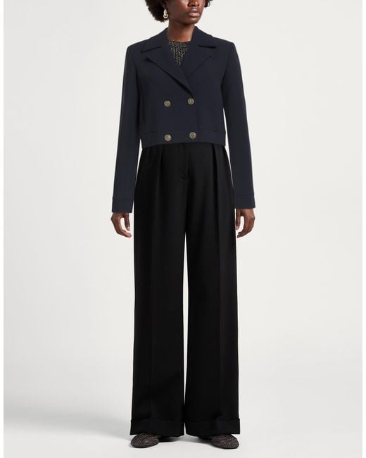 Twinset Blue Midnight Blazer Polyester, Viscose, Elastane
