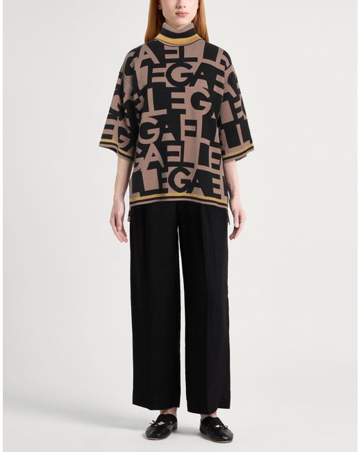Gaelle Paris Black Rollkragenpullover