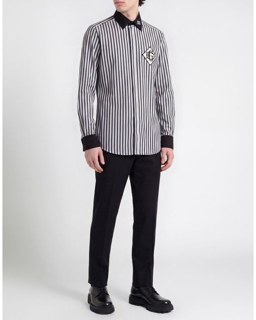 Dolce & Gabbana Blue Martini Shirt Cotton for men