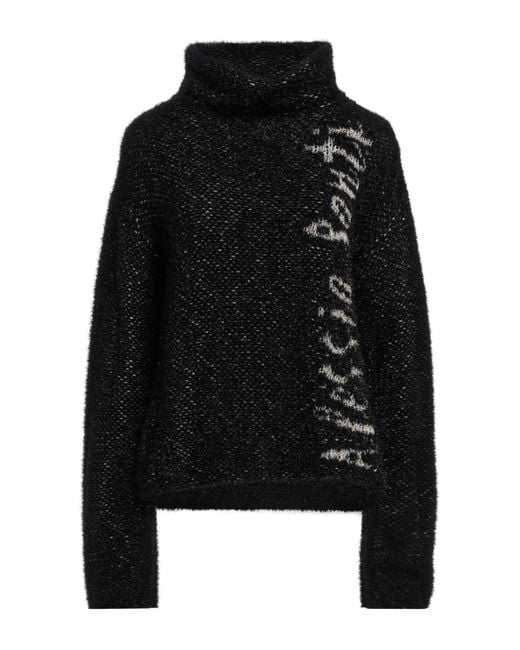 ALESSIA SANTI Black Turtleneck Polyamide, Acrylic, Wool, Polyester