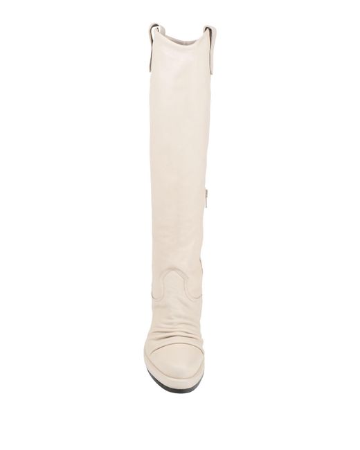 Ixos White Ivory Boot Leather