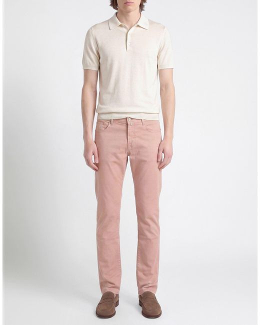 Jacob Cohen Pink Pants Cotton, Lyocell, Elastane, Polyester for men