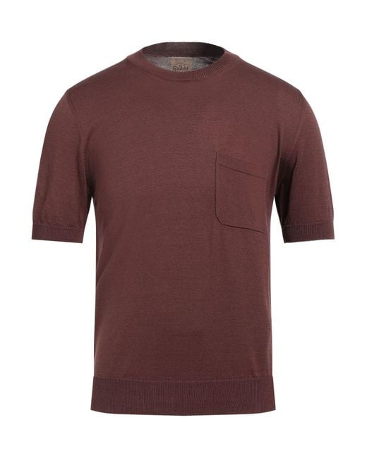 RAKKÌ WEAR Red Chocolate Sweater Cotton for men