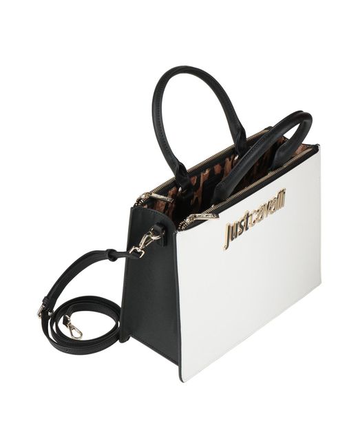 Just Cavalli White Handbags