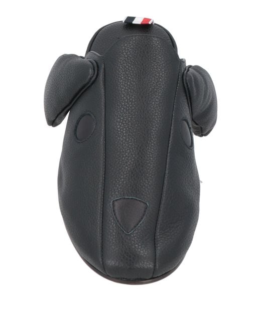 Thom Browne Black House Slipper for men