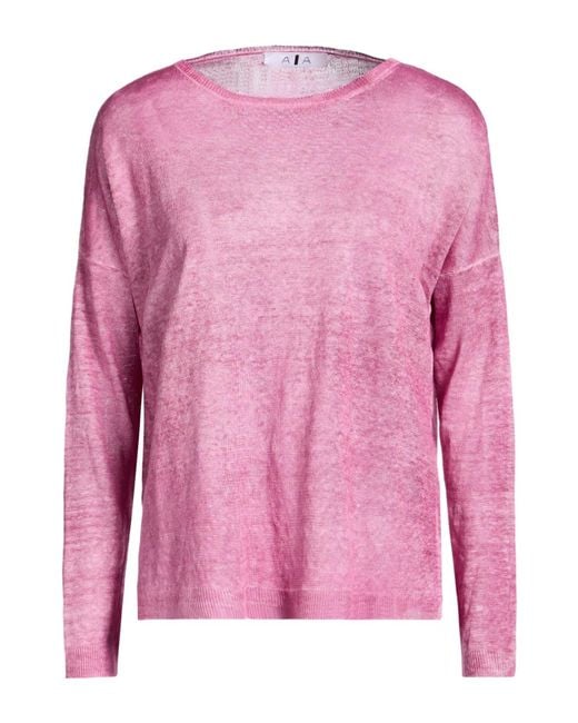 ALESSANDRO ASTE Pink Sweater Linen