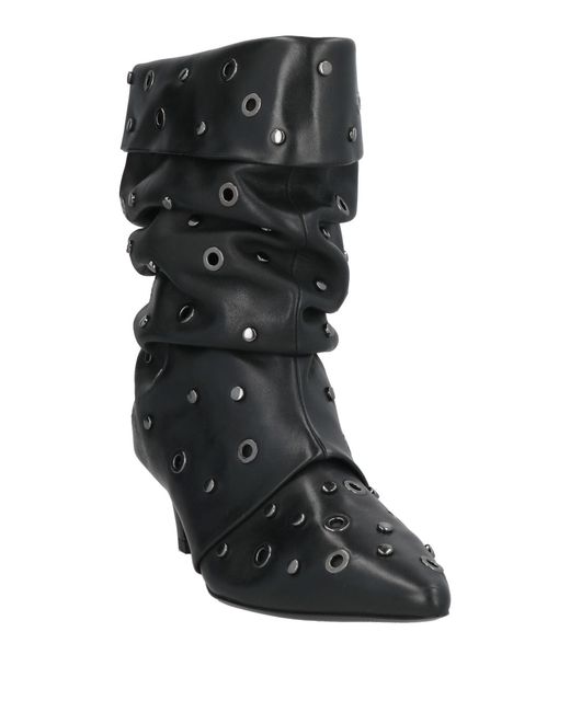 Ash Black Ankle Boots