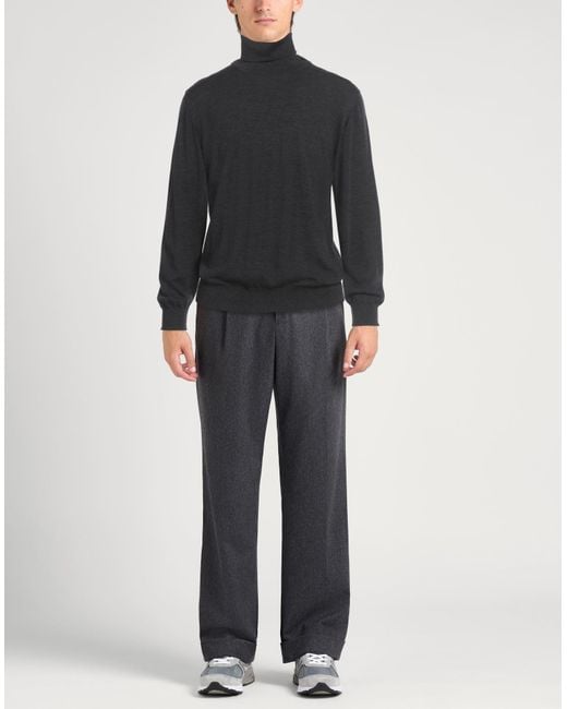 Alpha Studio Black Turtleneck for men