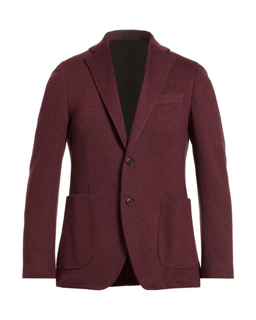 Tombolini Purple Blazer Virgin Wool, Cotton for men