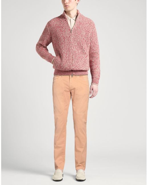 Jeckerson Natural Apricot Pants Cotton, Elastane, Polyester, Polyurethane for men