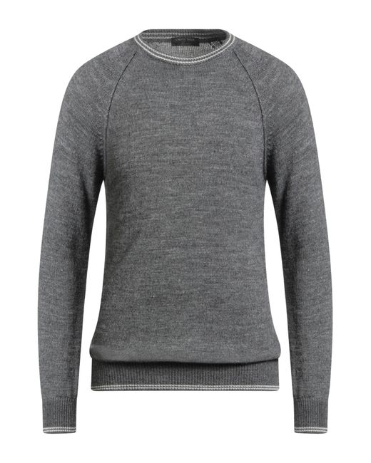 CHESTER TAYLOR London Gray Sweater Acrylic, Alpaca Wool, Wool, Viscose for men