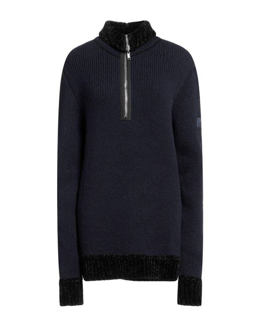 Raf Simons Blue Rollkragenpullover