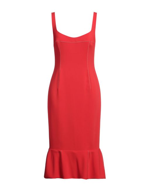Marni Red Midi Dress