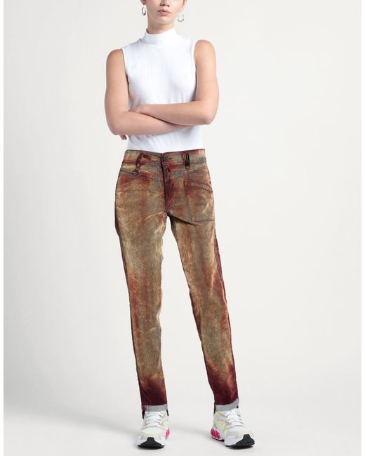 High Brown Jeans Cotton, Viscose, Elastane