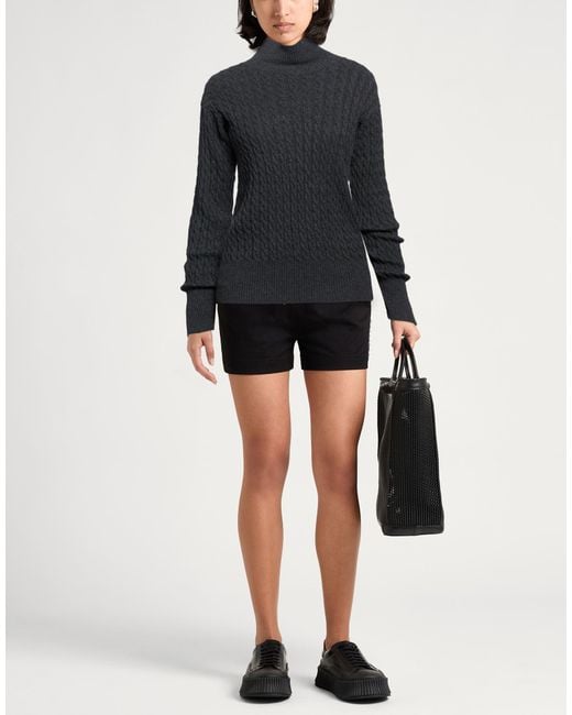 Moorer Black Turtleneck Cashmere