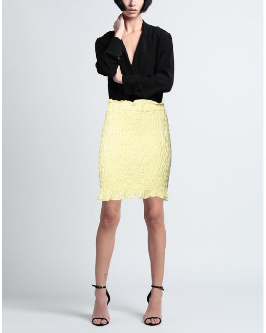 MSGM Yellow Mini Skirt
