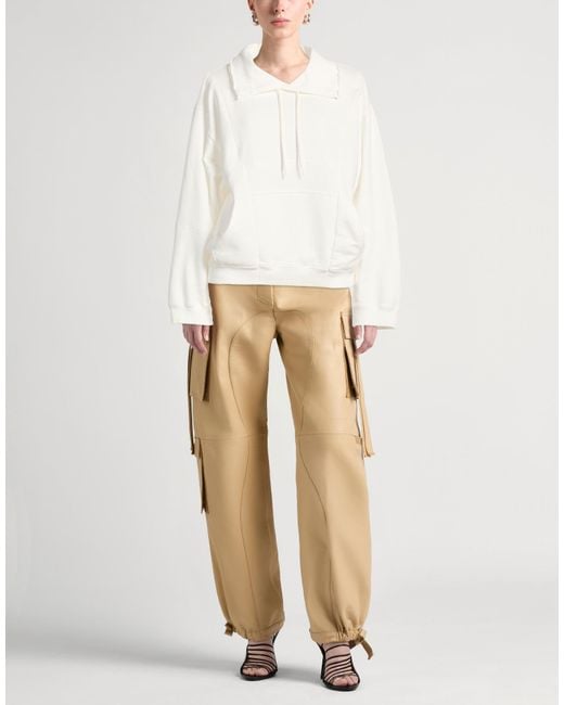MM6 by Maison Margiela White Sweatshirt Cotton