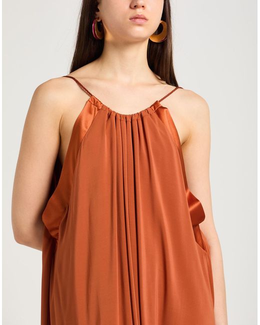 Max Mara Orange Maxi-Kleid