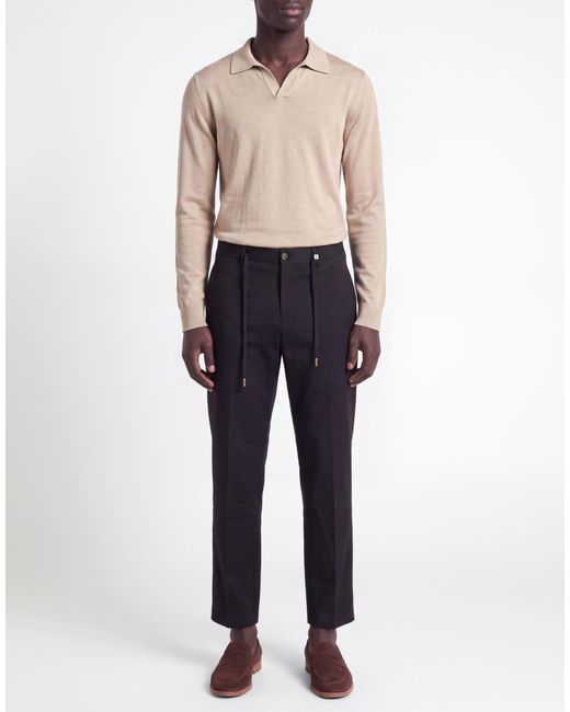 Myths Black Pants Virgin Wool, Polyamide, Elastane for men