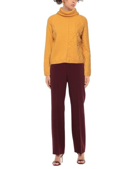 High Orange Rollkragenpullover