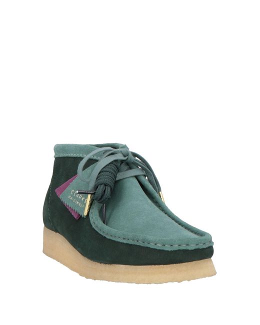 Clarks Green Ankle Boots Leather for men