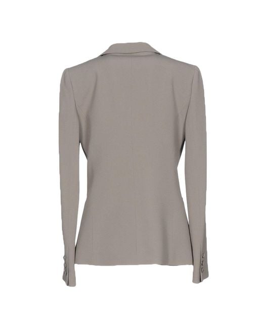 Emporio Armani Gray Blazer Acetate, Viscose