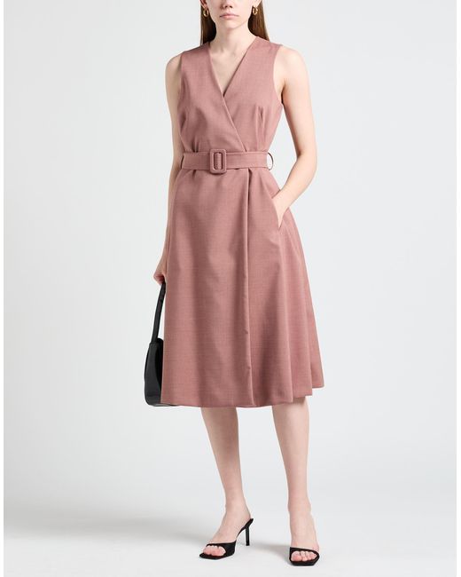 Eleventy Pink Midi Dress