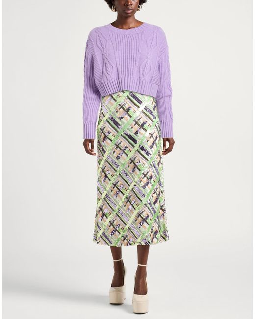 Patrizia Pepe Purple Lilac Sweater Viscose, Polyester, Polyamide