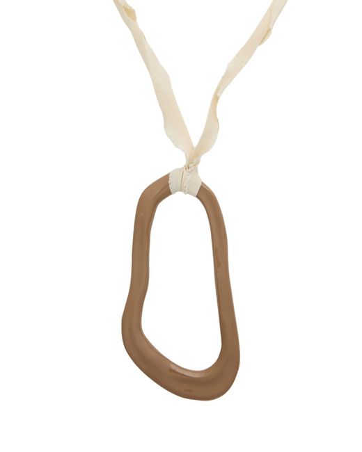 Alysi White Necklace Metal