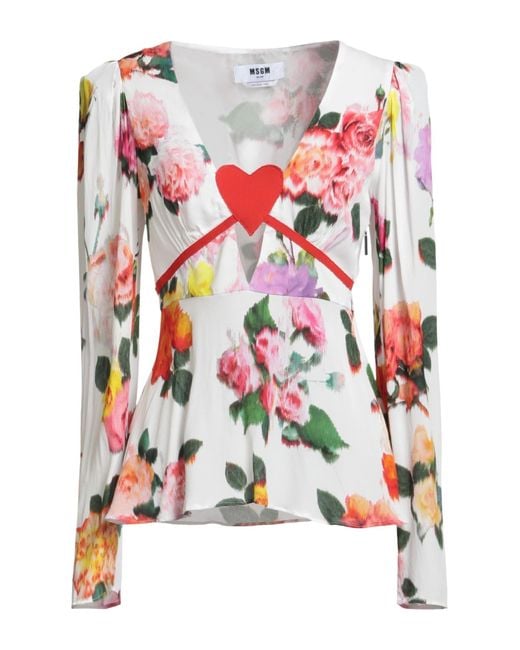 MSGM White Top Viscose
