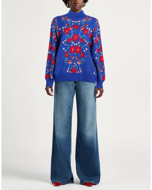 Farm Rio Blue Turtlenecks