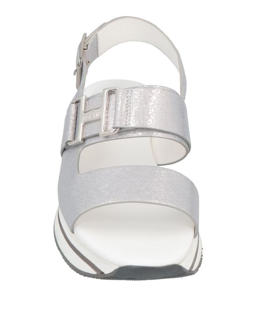Hogan White Sandals