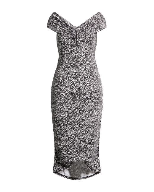 MICHAEL Michael Kors Gray Midi-Kleid