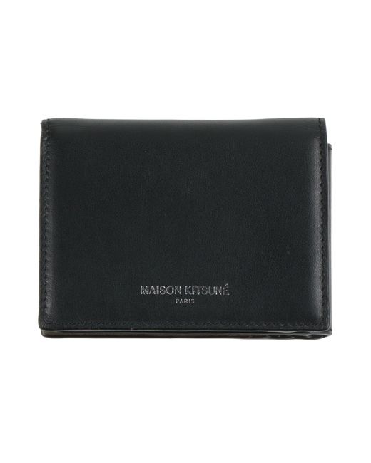 Portafogli di Maison Kitsuné in Black da Uomo