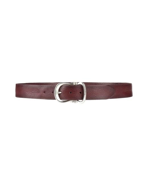 John Varvatos Purple Burgundy Belt Leather for men