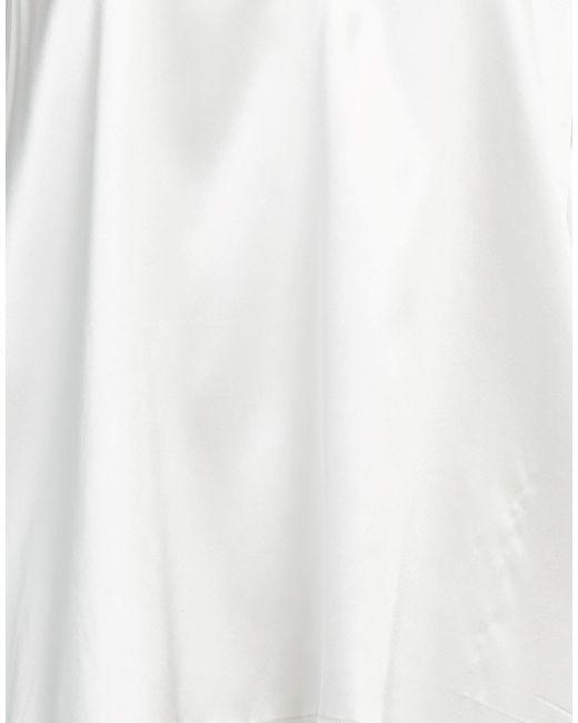 Pinko White Ivory Top Silk, Elastane