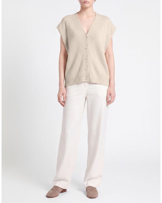 Fabiana Filippi Natural Ivory Cardigan Cashmere