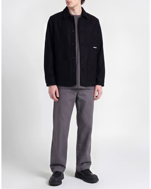 GR10K Blue Jacket Wool, Polyamide for men