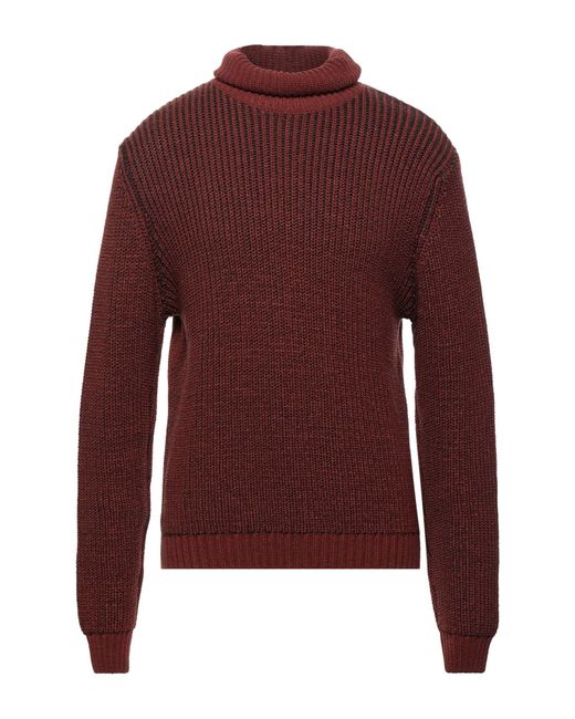 Gazzarrini Red Brick Turtleneck Acrylic, Wool for men
