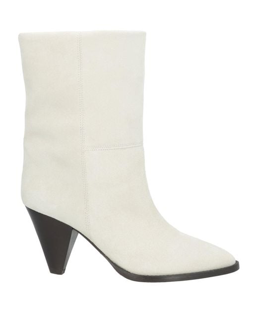 Isabel Marant White Ankle Boots