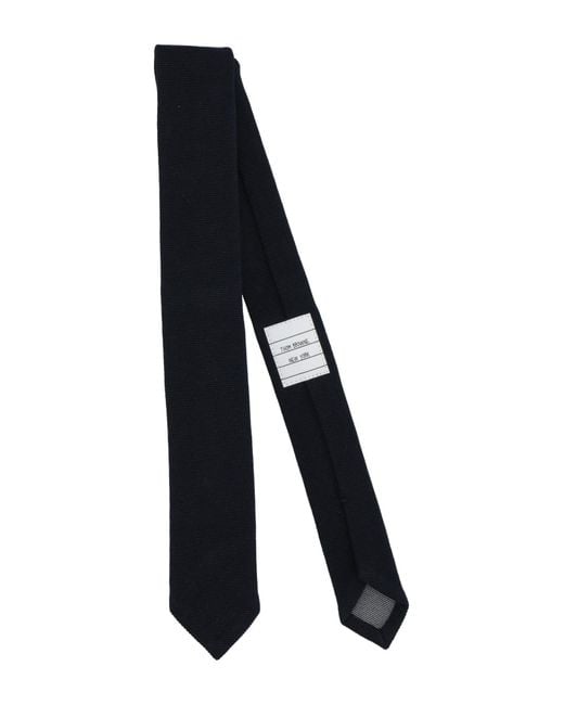 Thom Browne Black Midnight Ties & Bow Ties Cotton, Polyamide, Elastane for men
